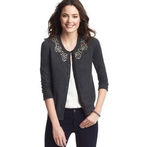 LOFT cardigan with gems